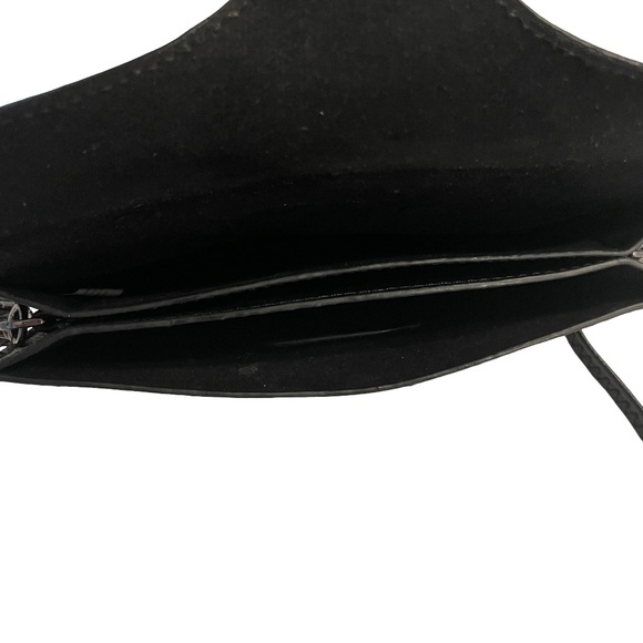 Pixie Mood “Jacqueline” Black Vegan Leather Crossbody Clutch - Picture 10 of 12